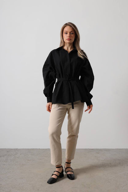 قميص الربطة الاوفر سايز ✨