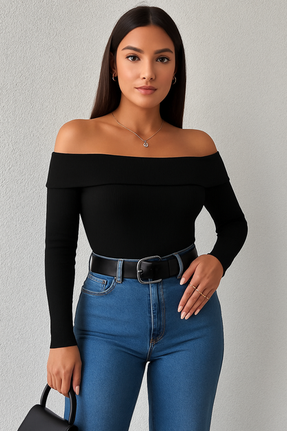 بلوزة بيسك اوف شولدر