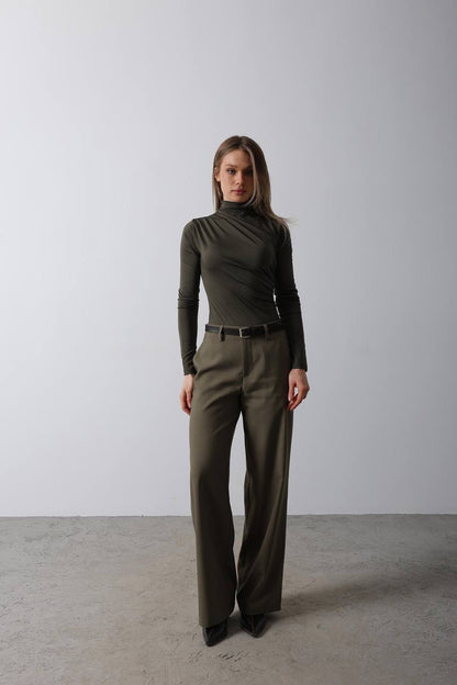 بنطلون قماش سادة✨