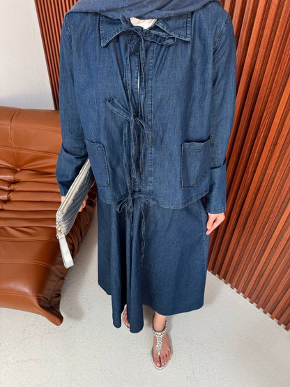 طقم جينز تريندي ✨