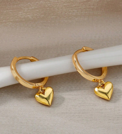 حلق القلب الذهبي✨