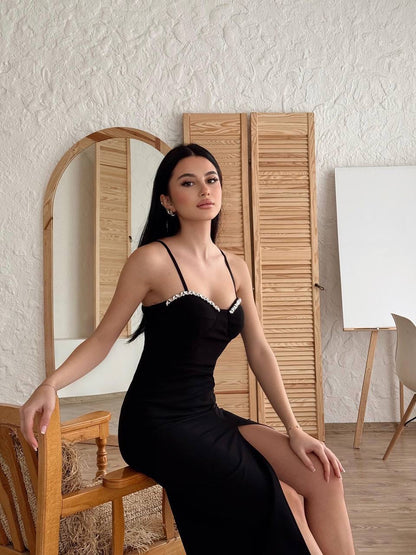 فستان مع ستراس ✨