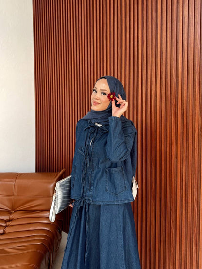 طقم جينز تريندي ✨