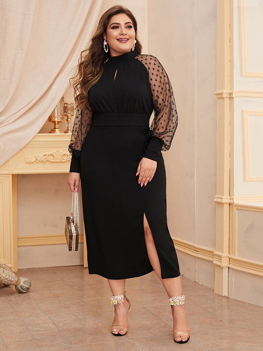 فستان اسود Modelyn Plus
